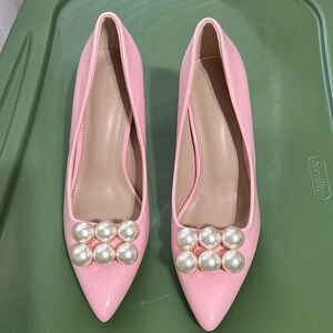 Coutgo Front Faux Perl Heels